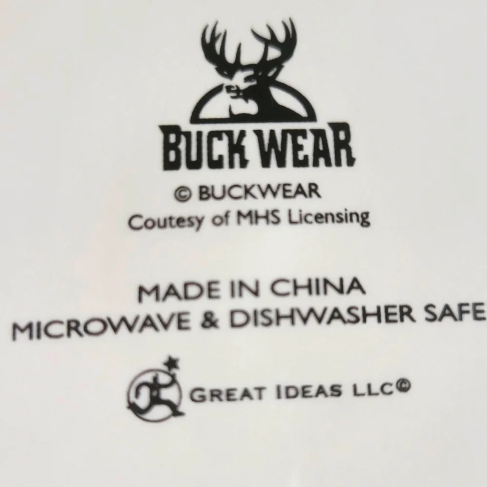 1 Vtg Buck Wear Dinner Plate MHS Great Ideas White Tail Deer Buck Hunting Cabin